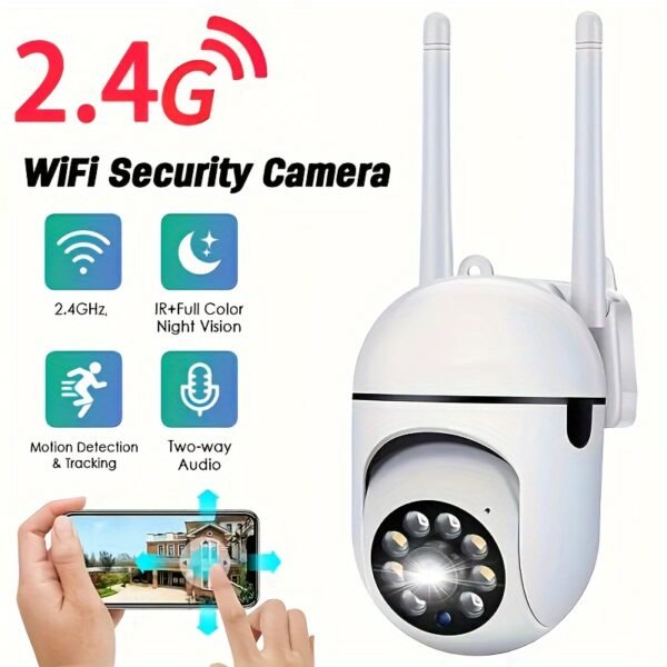 OURLIFE 1080P HD Wireless Security Camera with Color Night Vision, Two-Way Audio, Pan/Tilt/Zoom - WiFi Enabled Smart Home & Pet Tracking Camera, Perfect Christmas & Thanksgiving Gift - Image 9