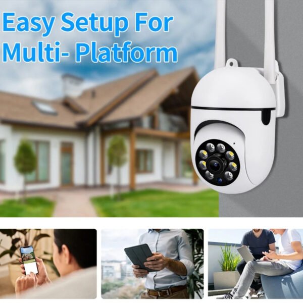 HD 1080P Wireless Network Camera - Wall-Mounted, Night Vision, App Control, Audio And Motion Alerts, Color Display, USB Powered, 355° Horizontal And 90° Vertical Pan-Tilt, Indoor Home Security, with Two-Way Audio And AI Detection. - Image 4