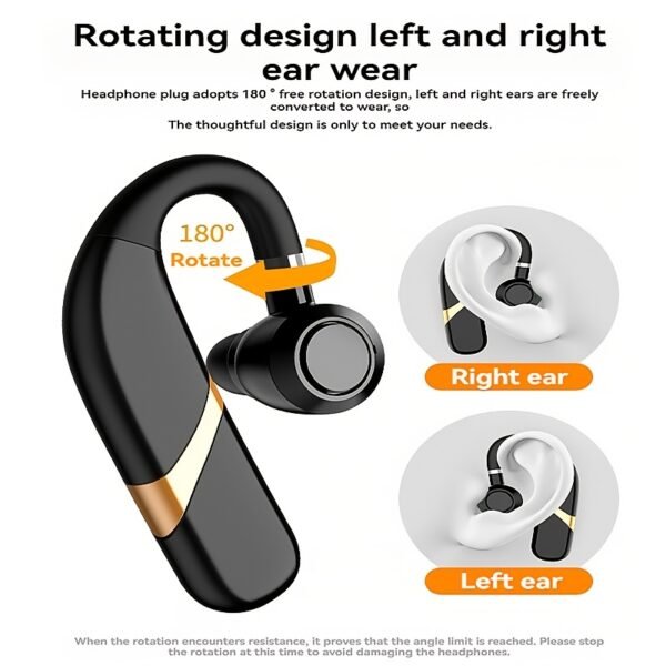 Wireless Headphones with Microphone, Office Wireless Headphones, Truck Driver Headphones, with ENC Noise Reduction, Business Wireless Headphones, Button Answer/End, Sports Running Headphones, Work Music Headphones, Car Wireless Headphones - Image 8