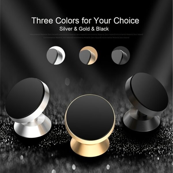 Universal Aluminum Alloy Car Phone Holder, 360 Degree Rotation, Strong Magnetic Mount, Durable Auto Dashboard Accessory - Image 25