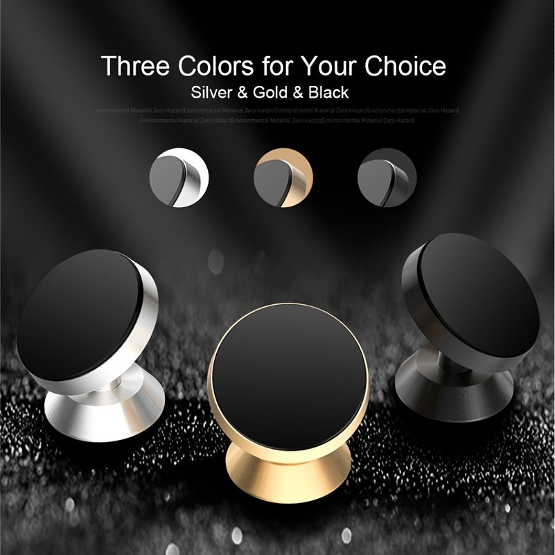 Universal Aluminum Alloy Car Phone Holder, 360 Degree Rotation, Strong Magnetic Mount, Durable Auto Dashboard Accessory - Image 25