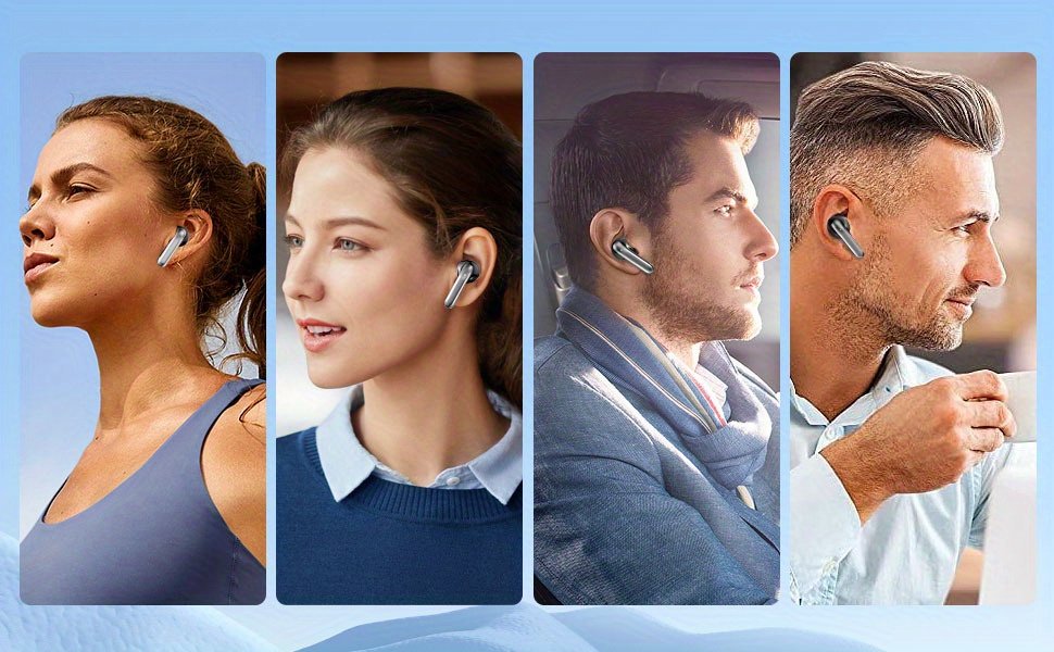 Wireless Headphones, Wireless 5.3 Headphones, 13mm Speaker, 30H Playtime, Type-C Fast Charging Box, Stereo Wireless In-Ear Headphones, Suitable for iPhone and for Android In-Ear Headphones, Gaming Business Sports Headphones with Microphone. with digital d - Image 12