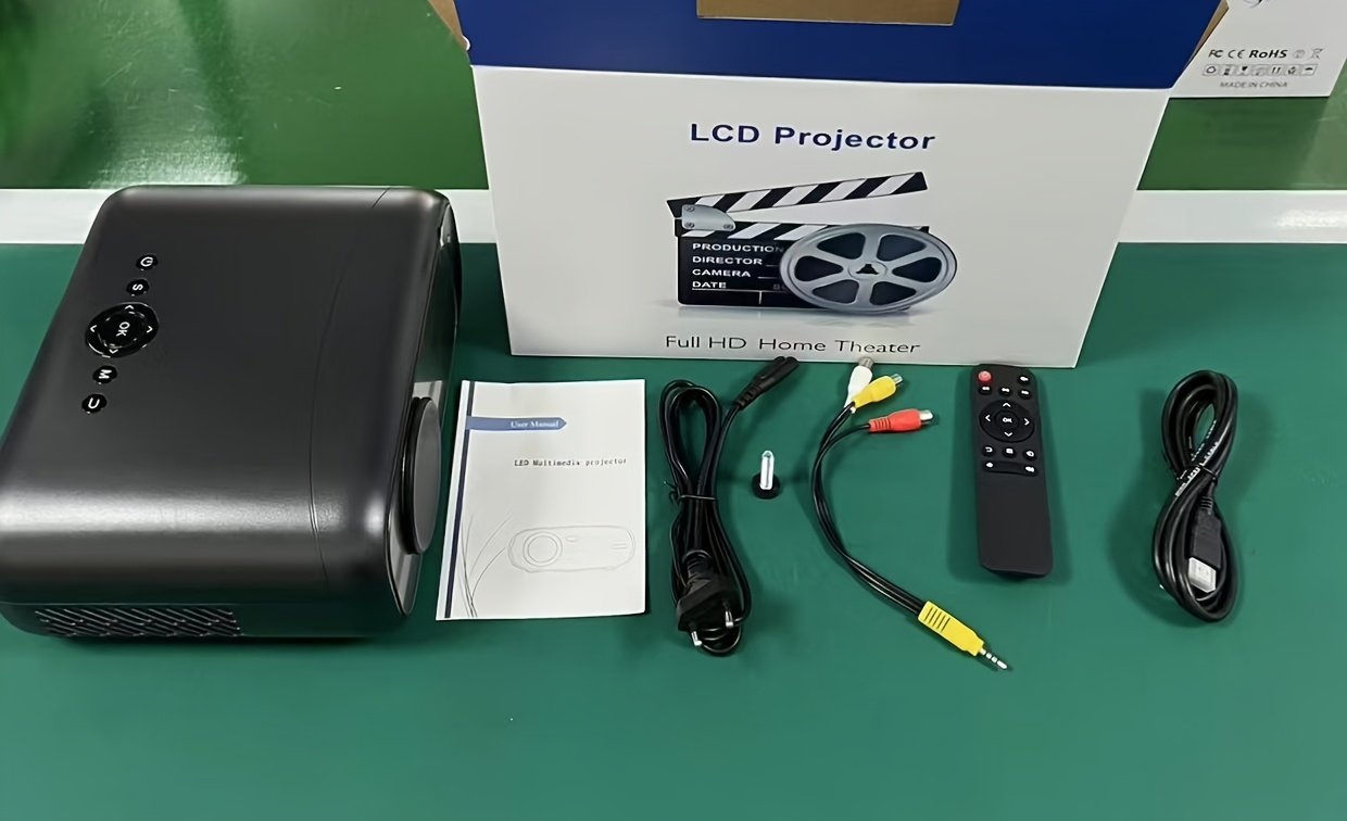 Electric Focus Native 1080P Full HD Projector, Equipped with 5G Wireless Wifi, 15,000 Lumens Brightness, 220-Inch Large Screen, Built-In Speaker, Portable Movie Projector, Suitable for Home Theater in Living Room Or Bedroom, Stylish Mirror Design, Support - Image 13