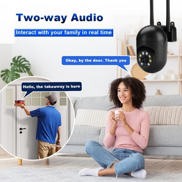 2pcs/4pcs Camera with Color Night Vision, Wireless 2.4G HD Indoor/Outdoor Camera, Two-way Audio, WIFI Security Camera, Pan/Tilt/Zoom Smart Home Security Camera, Motion Tracking - Image 9