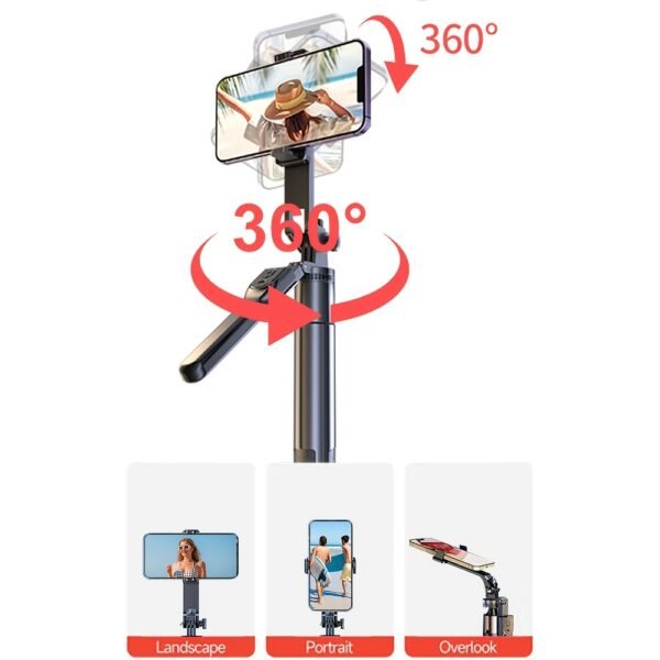 Portable Selfie Stick Tripod, 360 Degree Rotation, Multifunctional Outdoor Travel Tool, Live Broadcast, Mini Selfie and Video Log, Compact, Adjustable, Durable Smartphone Design - Image 12