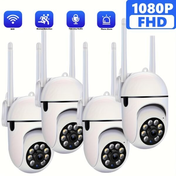 HD Wireless Home Security Camera - Full Color Night Vision, Human Detection & Alerts, 24/7 Monitoring, Wi-Fi Enabled, USB Powered, Indoor, Mobile Detection, Connection Anytime And Anywhere - Image 3