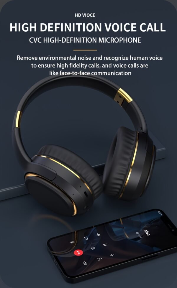 Ultra-large Capacity 400 MAh Wireless Headphones With Ambient Lighting, HIFI Sound Effects, Music All Day Long, 5.3 Chip, Low Latency, High-quality Headphones, Suitable For Travel, Business, Music, Gifts, Work, Phone Calls - Image 20