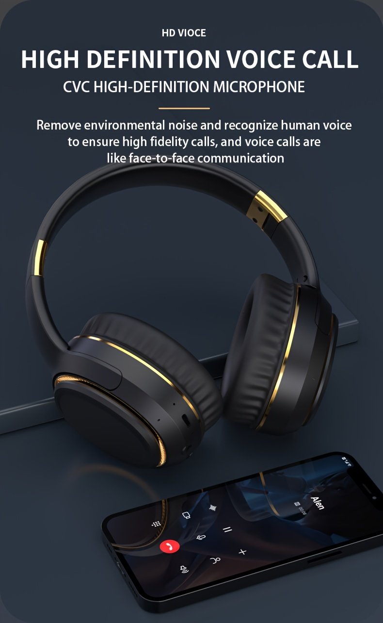 Ultra-large Capacity 400 MAh Wireless Headphones With Ambient Lighting, HIFI Sound Effects, Music All Day Long, 5.3 Chip, Low Latency, High-quality Headphones, Suitable For Travel, Business, Music, Gifts, Work, Phone Calls - Image 20