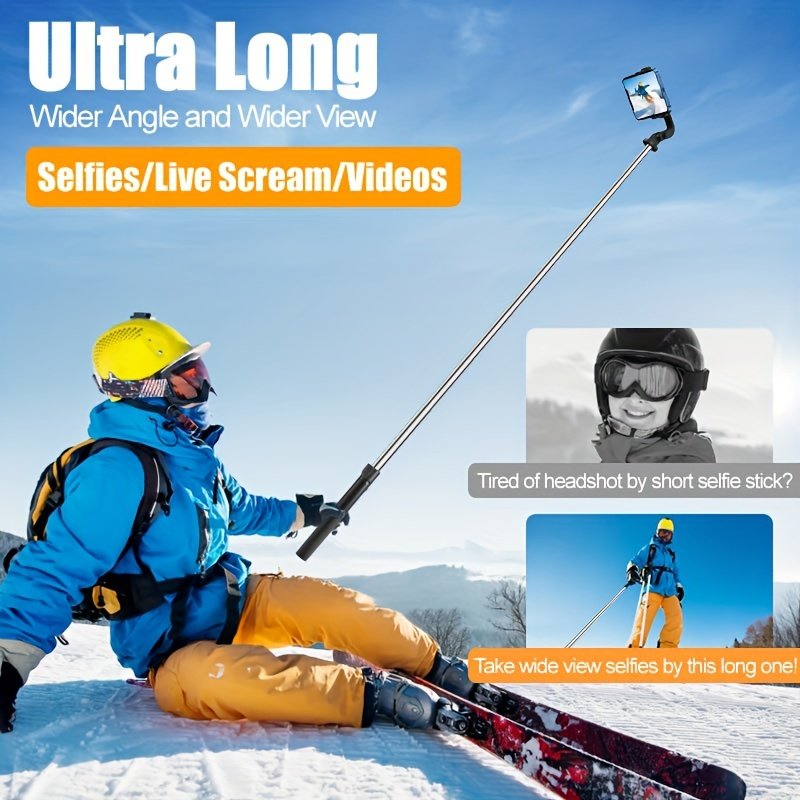 Selfie Stick Tripod 170cm/67inch With Wireless Remote Extendable Portable 360 Degree Rotation Ultra Long For Cell Phone - Image 6