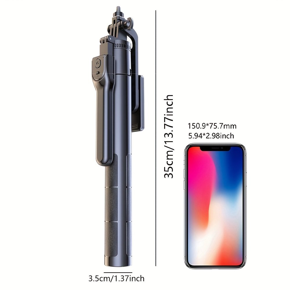 Portable Selfie Stick Tripod, 360 Degree Rotation, Multifunctional Outdoor Travel Tool, Live Broadcast, Mini Selfie and Video Log, Compact, Adjustable, Durable Smartphone Design - Image 6