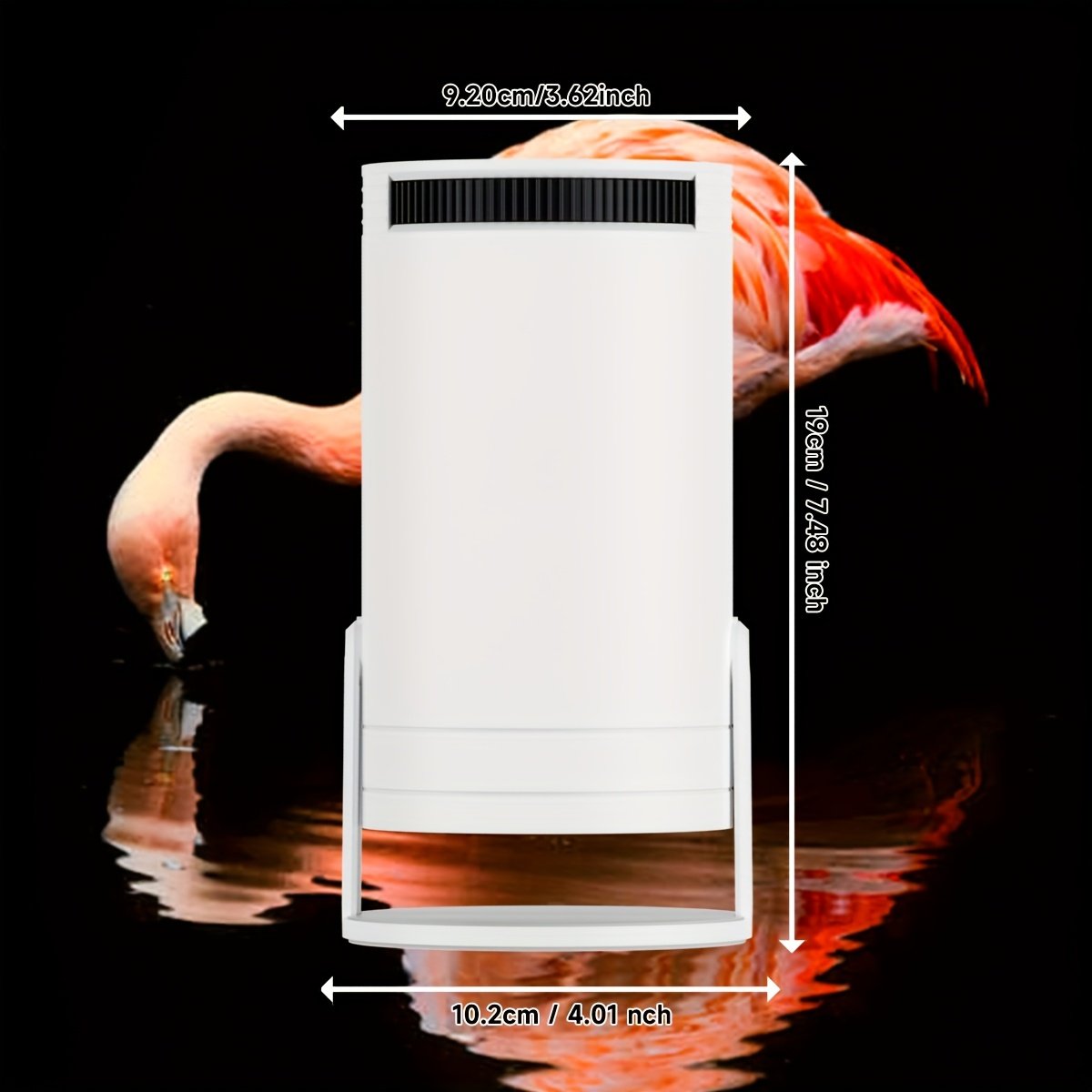 Android 12 Portable Projector 130ANSI Support 1080P/4K Decoding HD Video Projector, Wireless 5.2 Support 16:9 Aspect Ratio, 180° Rotation Mini Projector, EU Plug - Image 4