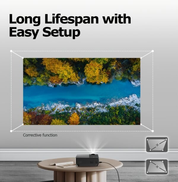 Projector with WiFi 5, Native 1080P Outdoor Movie Projector, Smart Home Projector for Phone/Laptop/TV Stick - Image 16