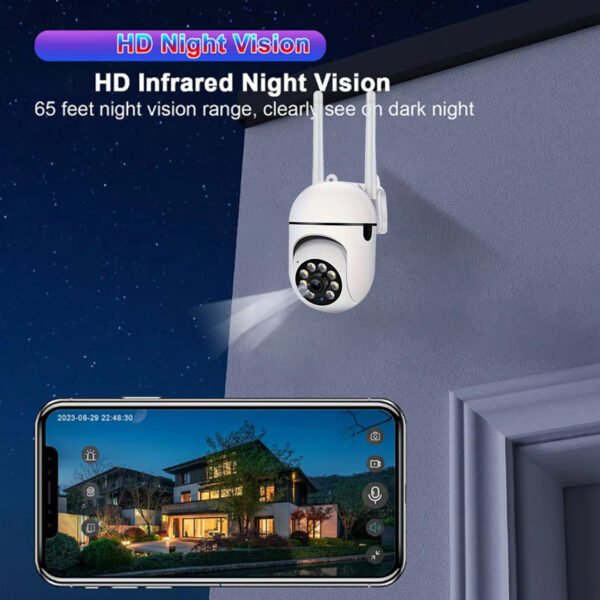 HD 1080P Wireless Network Camera - Wall-Mounted, Night Vision, App Control, Audio And Motion Alerts, Color Display, USB Powered, 355° Horizontal And 90° Vertical Pan-Tilt, Indoor Home Security, with Two-Way Audio And AI Detection. - Image 9