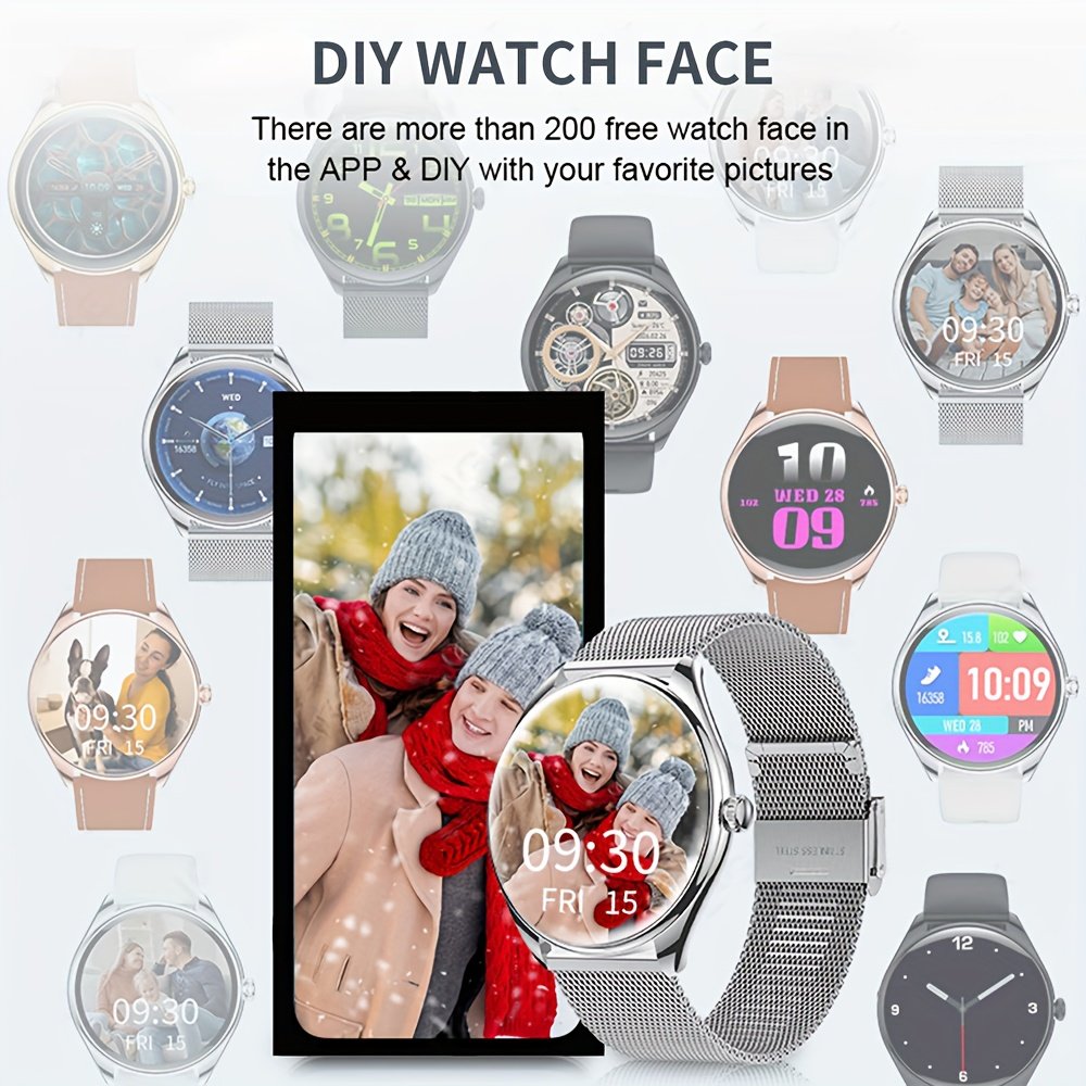 Stylish Ultra-thin Smart Watch Gift For Men And Women, Featuring A 1.43-inch Full Touch Screen, With SMS And Call Functions, Compatible With Android/iPhone, Fitness Activity Tracker Watch, Multiple Sports Modes, Pedometer, Distance, 100+ Sports Modes - Image 10