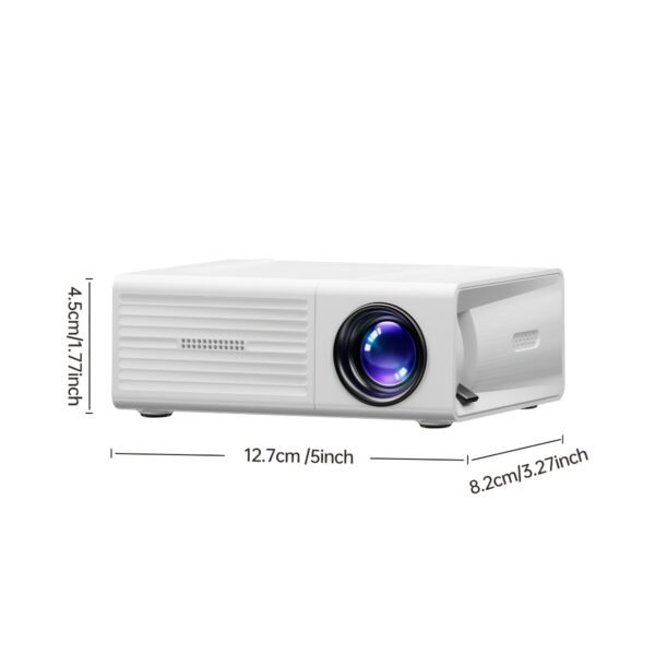Portable Home Theater Movie Projector, EU Plug, Easy to Carry, Enjoy Anytime, Anywhere, Upgrade Your Viewing Experience HD Mini Projector - Vivid 3D Vision, Gift - Image 2