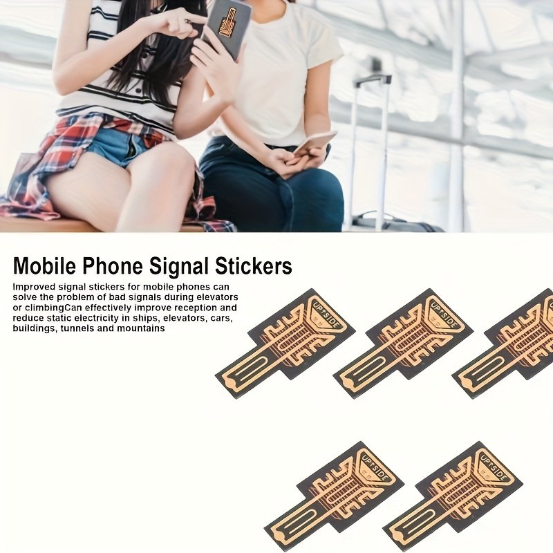 Mobile Phone Signal Sticker Download Speed Enhancement Sticker Carbon Ink PVC Line, Network Signal Auxiliary Enhancement Sticker, Easy to Install No Battery 1/3/6/10pcs - Image 10