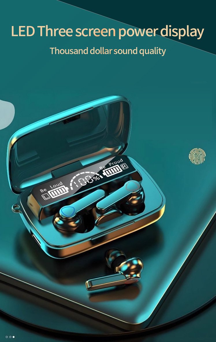 TWS Wireless Headset with Large Capacity Charging Case, Long Battery Life, LED Power Display, Flashlight, Compatible with All Smartphones - Ideal for Students, Men, Women, Birthday and Holiday Gifts, Earphones, Headphones - Image 8