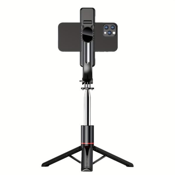 1pc Selfie Stick With Two Fill Light, Selfie Stick With Upgraded Tripod, Extra Long 45 Inch Flexible Phone Tripod With Detachable Remote Compatible With IPhone 14/14 Pro/13/13 Pro/12/12 Pro/11/11 Pro/XS Max/XS/XR/X/8/7 And Android Smartphones - Image 4