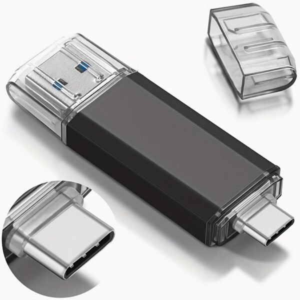 USB C Flash Drive 100GB/16GB/512MB Dual C-Type Thumb Drive C-Type 2-in-1 USB 2.0 Dual Interface Flash Drive High Speed OTG Thumb Drive Metal Memory Stick Photo Stick For Android Smartphones And Tablets - Image 15