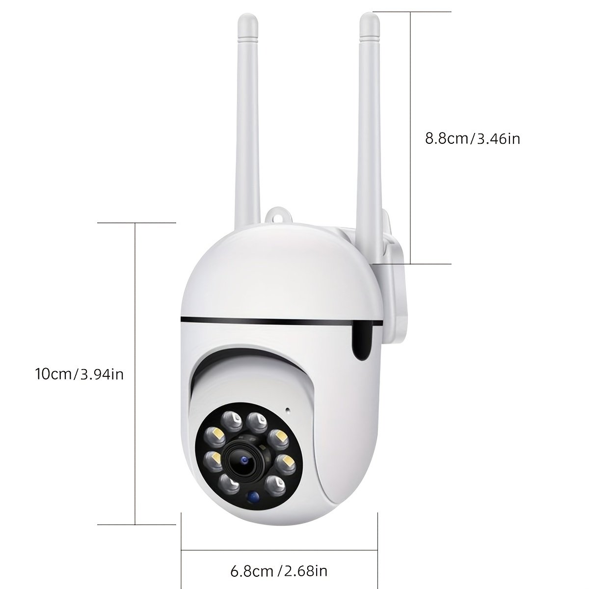 Smart 1080P PTZ WiFi Camera with HD Night Vision, Remote Voice Control & Smart Tracking - USB Powered - Image 4
