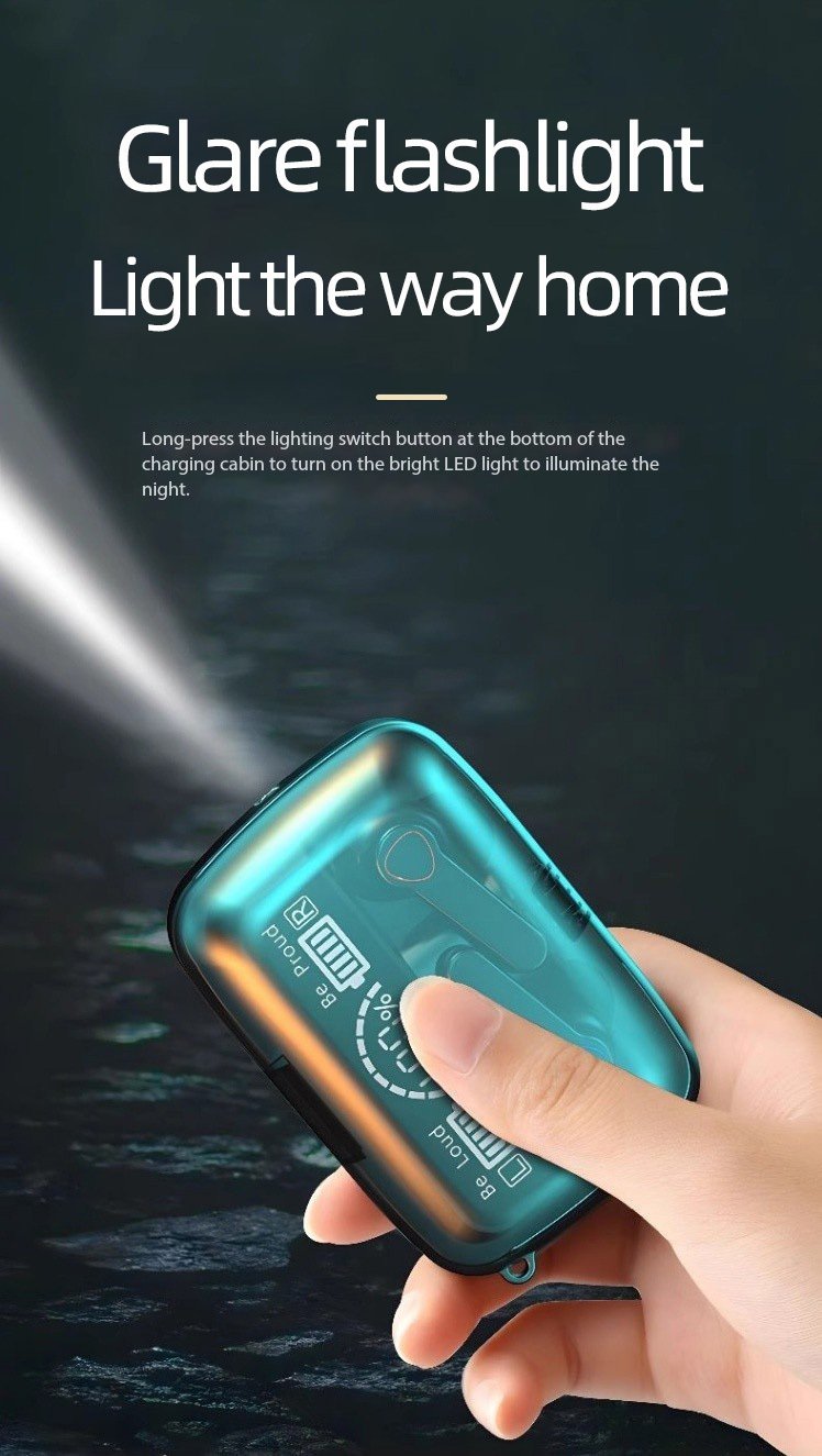TWS Wireless Headset with Large Capacity Charging Case, Long Battery Life, LED Power Display, Flashlight, Compatible with All Smartphones - Ideal for Students, Men, Women, Birthday and Holiday Gifts, Earphones, Headphones - Image 18