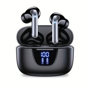 Wireless Headphones, Wireless 5.3 Headphones, 13mm Speaker, 30H Playtime, Type-C Fast Charging Box, Stereo Wireless In-Ear Headphones, Suitable for iPhone and for Android In-Ear Headphones, Gaming Business Sports Headphones with Microphone. with digital d