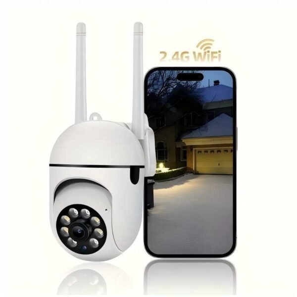 OIMLYO 1080P HD WiFi Security Camera with Full-Color Night Vision, Two-Way Audio, Motion Tracking - Indoor/Outdoor Wireless Cam with Pan/Tilt/Zoom, Remote Viewing via Smartphone, No Battery Needed, Wireless Outdoor Security Camera - Image 10