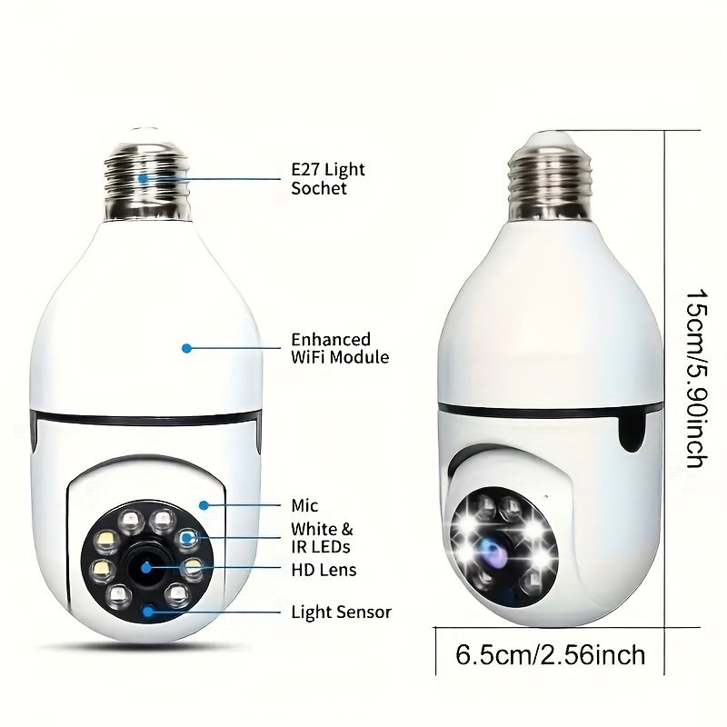 Teruhal 1080P HD WiFi Security Camera - 360° Rotatable, Color Night Vision, Two-Way Audio, Motion Detection Alerts, Easy Installation - Perfect Gift for Birthdays, Easter, Presidents Day - Image 3