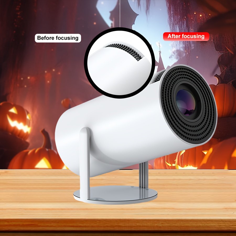 Yleegs P3 Portable Projector, 4K 1080P Full HD, Smart Auto Horizontal Correction, 180° Rotatable, Table Mount, Remote Control, with USB Power, 50-99 Lumens, 16:9 Aspect Ratio, LCOS Display Technology, Android 9.0, Display Port Connectivity, Built-in Speak - Image 14
