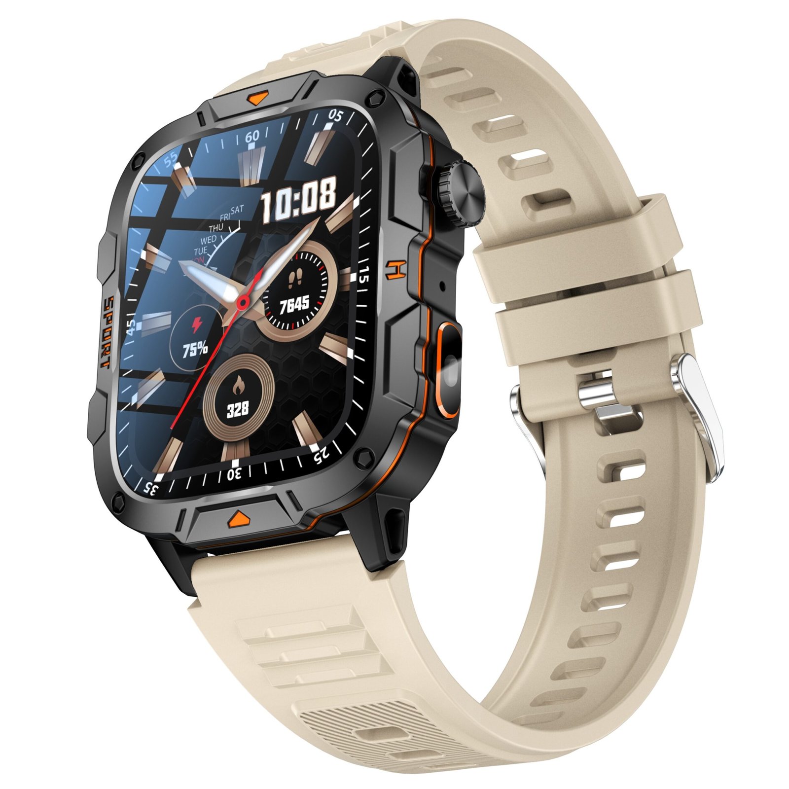 Sports Smart Watch, 4.98cm Smartwatch With LED Lighting, Call Answering, Fitness Tracking With Pedometer, Outdoor Sports Activity Watch For Men/Women - Image 6