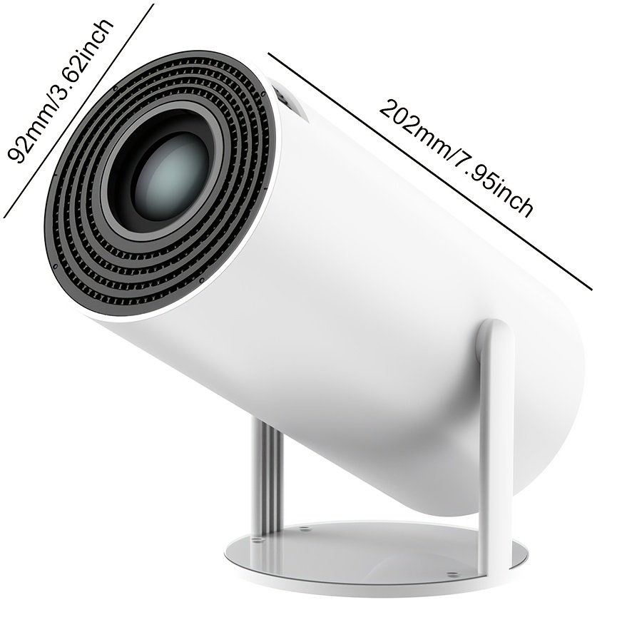 Yleegs P3 Portable Projector, 4K 1080P Full HD, Smart Auto Horizontal Correction, 180° Rotatable, Table Mount, Remote Control, with USB Power, 50-99 Lumens, 16:9 Aspect Ratio, LCOS Display Technology, Android 9.0, Display Port Connectivity, Built-in Speak - Image 7