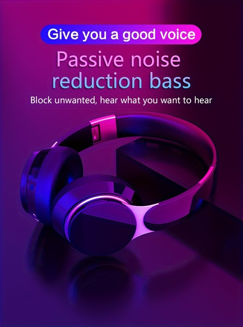 Wireless Headphones, Foldable Design, Compatible With Computers And Mobile Phones - Image 19