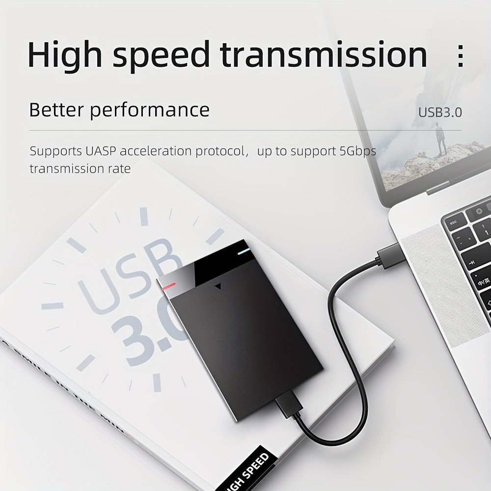 Small Capacity External Hard Drive, 320G Portable Hard Drive, Portable External Storage Hard Drive, USB3.0 High-speed Reading and Writing, Mechanical Hard Drive, Supports Notebook, Mobile Phone and Computer - Image 4
