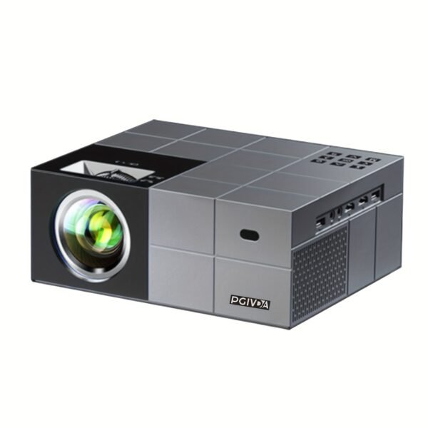 PGIVDA 4K Full HD 1080P Video Projector, Table Mount, LCD Display, 16:9 Aspect Ratio, Button Control, Wireless Connectivity, Display Port, 3000+ Lumen Brightness, 220-240V European Plug, for Home Theater & Presentations - Image 3