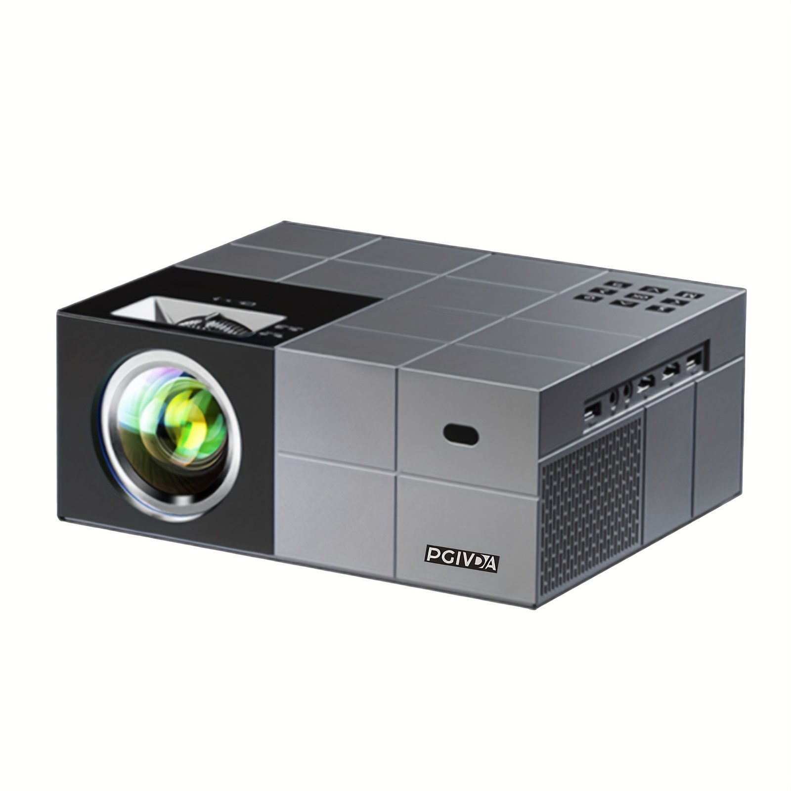 PGIVDA 4K Full HD 1080P Video Projector, Table Mount, LCD Display, 16:9 Aspect Ratio, Button Control, Wireless Connectivity, Display Port, 3000+ Lumen Brightness, 220-240V European Plug, for Home Theater & Presentations - Image 3