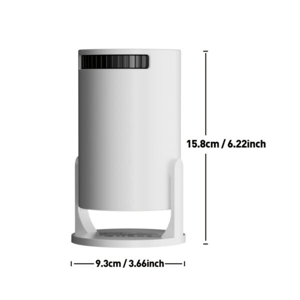 Smart HD Projector, 1080P LED Video Projector with 180 Rotation, 3D Ready, LCD Display, 4:3 Aspect Ratio, 220-240V European Standard Plug, Compatible with AV/USB/Audio/PS4, Home Theater Projector - Image 5