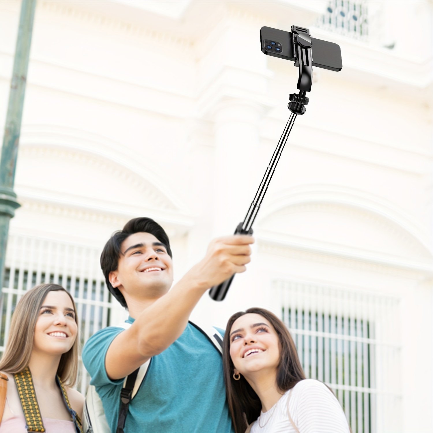 SelfieShow Portable 44-inch Selfie Stick with Wireless Remote, Extendable Smartphone Tripod Stand, 360-Degree Rotation, Compatible with iPhone 13/12/11 Pro/Xs Max/Xr/X/8/7/6 Plus, Android Samsung Phones, Ideal for Christmas, Halloween, Birthday Gifts, Pho - Image 10