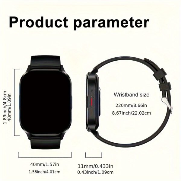 SENBONO AMOLED Smart Watch For Men, Wireless Call And Answer Call, Alway On Display HD AMOLED Screen, Multiple Sports Modes, Step, Distance, Calories Smart Watch - Image 4