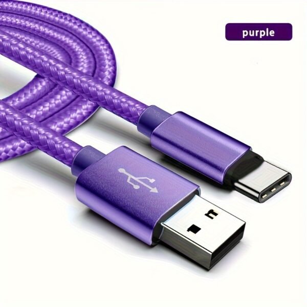 USB Type C cable for fast and safe charging is suitable for Samsung, Redmi, OnePlus mobile phone charging cables, with a length of 1m/2m/3m - Image 3