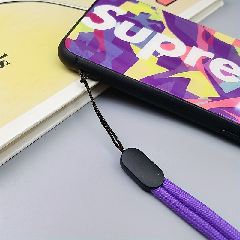 Solid Color Short Mobile Phone Lanyard, Adjustable Lanyard, Water Cup, Flashlight Pendant, Accessories, Thick Wrist Rope, Anti-lost Lanyard - Image 17