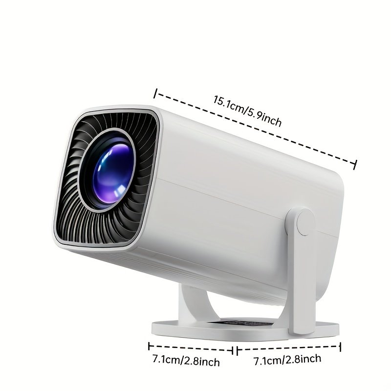 1080p Mini Projector, 180 Degree Rotation, Remote Control, Easy To Carry, Suitable For Indoor And Outdoor Viewing Anytime, Anywhere, With Long Battery Life, Meeting Various Needs, Compatible With TV/Smartphone/Computer, Making It An Ideal Gift For Family - Image 2