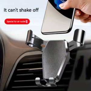 1pc Universal Car Phone Holder, Vent Mount, Adjustable, Secure One-Handed Automatic Clamp, Stable Lock, Fits All Smartphones, No Electricity Needed
