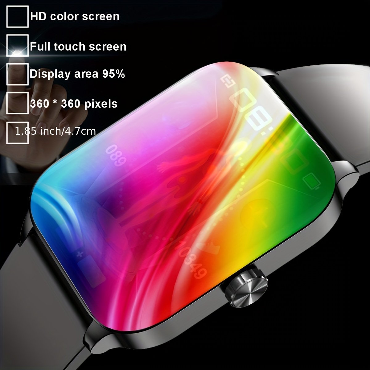 New Smartwatch, 3D Dynamic Sports Plant Growth Dial, 1.85-Inch Large Screen, True IP68 Waterproof, Smart Call Watch, 100+ Sports Modes, Connectable to Iphone And Android Phones, Answer And Make Calls, Message Push - Image 7