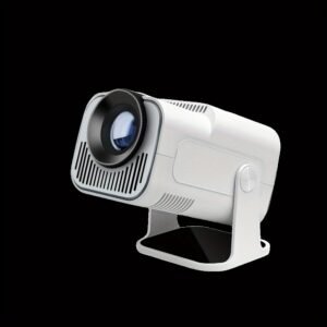 W WUDUNG HY320 Mini Projector - 1280*720P HD, 320ANSI Brightness, WiFi6 & Wireless5.0, Supports 4K Video, Portable for Home Cinema, Outdoor Parties & Office Use, EU Plug