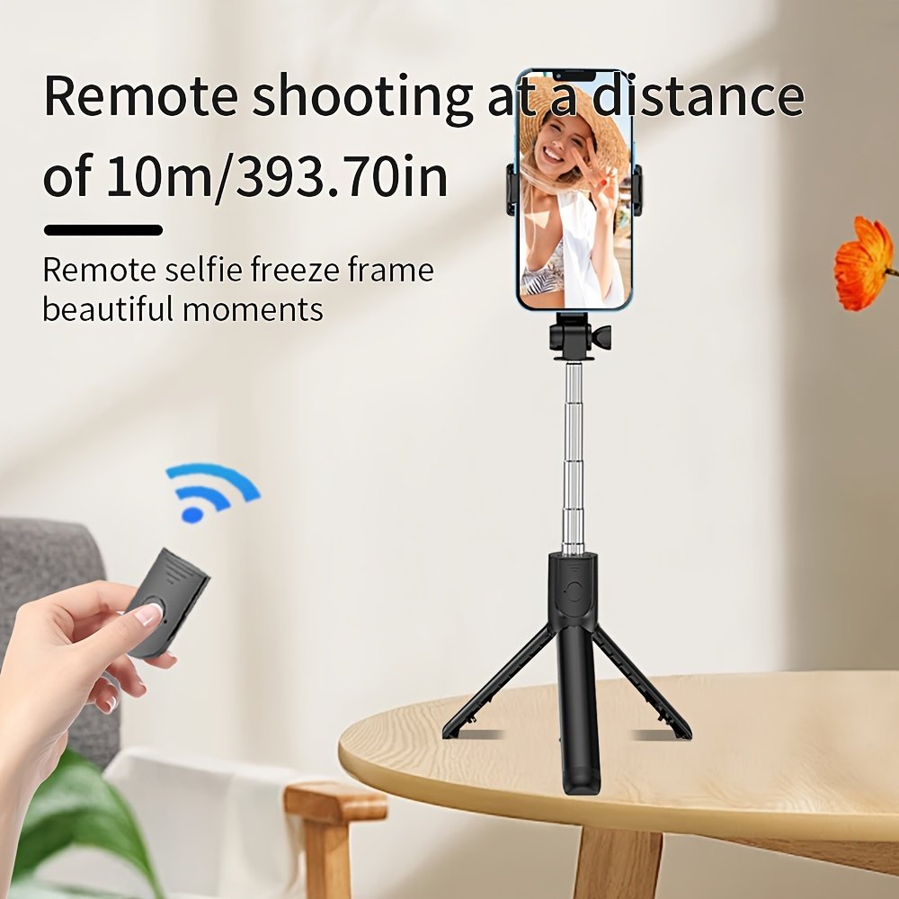 Stable Tripod for Smartphones and Cameras, Anti-Shake Selfie Stick with Desktop Tripod Stand, Indoor/Outdoor Live Streaming, ABS Material, Photography, Selfie Stick - Image 17