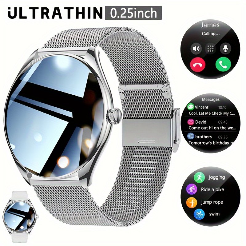 Stylish Ultra-thin Smart Watch Gift For Men And Women, Featuring A 1.43-inch Full Touch Screen, With SMS And Call Functions, Compatible With Android/iPhone, Fitness Activity Tracker Watch, Multiple Sports Modes, Pedometer, Distance, 100+ Sports Modes - Image 9