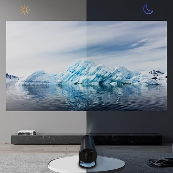 Portable HY300 Mini Projector with Dual WiFi - HD Display, USB Powered - Ideal for Home, Office & Dorms, Perfect Christmas Gift, Black - Image 8