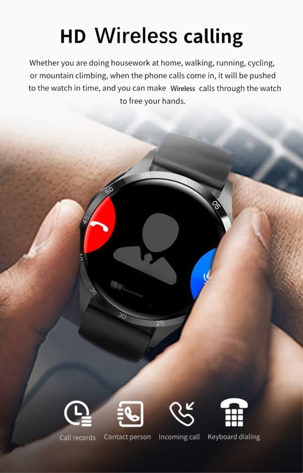 2024 GT4 Pro Smartwatch for Men and Women - 1.53-inch AMOLED HD Screen, 360x360 Resolution, Wireless Calling, NFC, USB Charging, Wireless 5.0, New, Smartwatch, Paearofero - Image 16