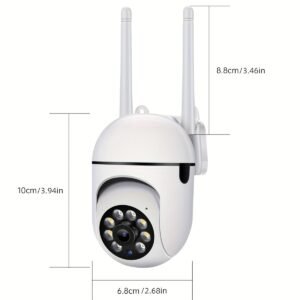 4-Channel 1080P HD Wireless Security Cameras, Color Night Vision PTZ Cameras with 2-Way Audio, Wall Hanging, USB Powered, App Control, Motion & Audio Alerts, for Home Surveillance and Elderly/Pet Monitoring - JOOAN