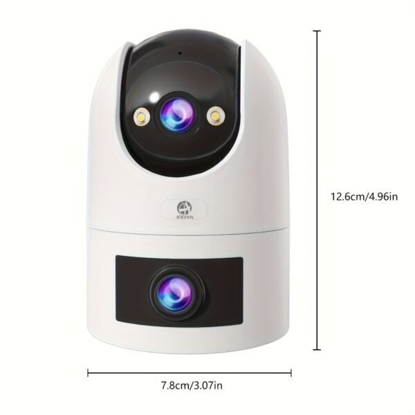 Easy to install ultra HD wireless outdoor surveillance camera, dual lens dual screen, ultra HD color night vision, outdoor waterproof and rain, application control, motion detection, two-way audio, no battery, support 5G network WiFi - Image 6